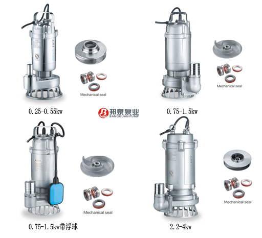 带浮球不锈钢污水泵不锈钢排污泵