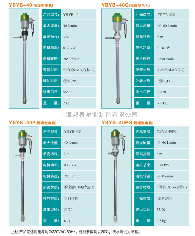 220v手提式便携式隔爆型铝合金不锈钢油桶泵/插桶泵/电动插桶泵