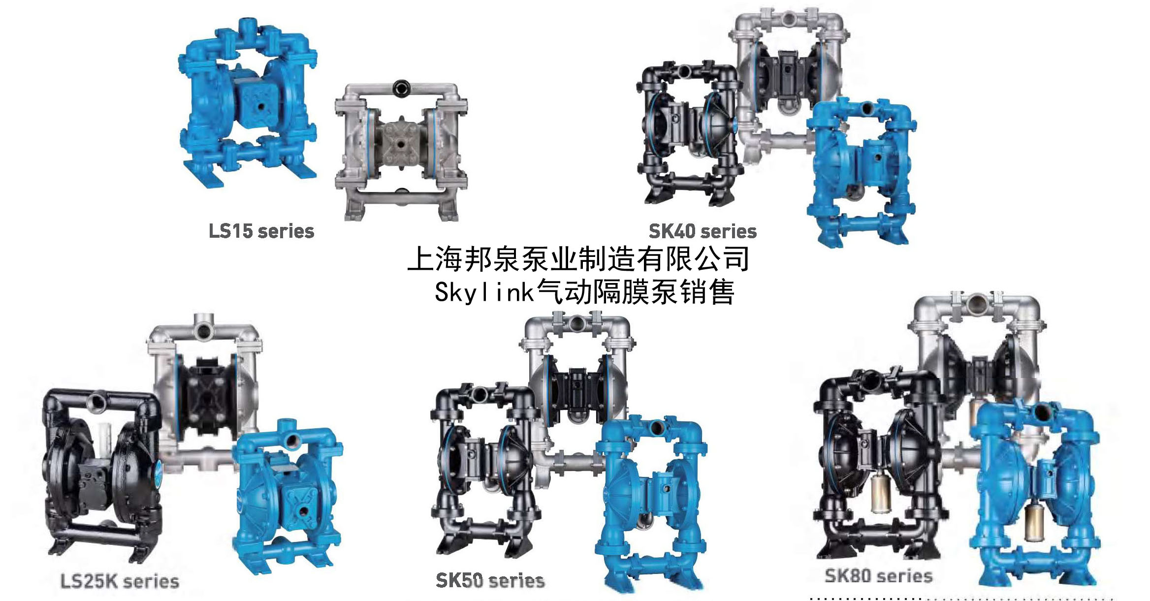 skylink斯凯力气动隔膜泵厂家代理销售 上海邦泉泵业