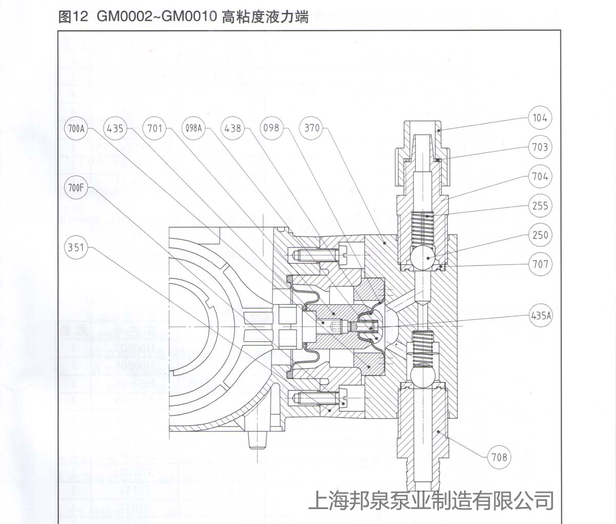 米顿罗计量泵更换隔膜组件结构图12